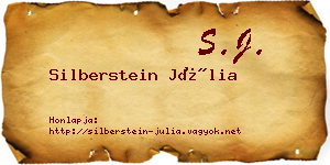 Silberstein Júlia névjegykártya